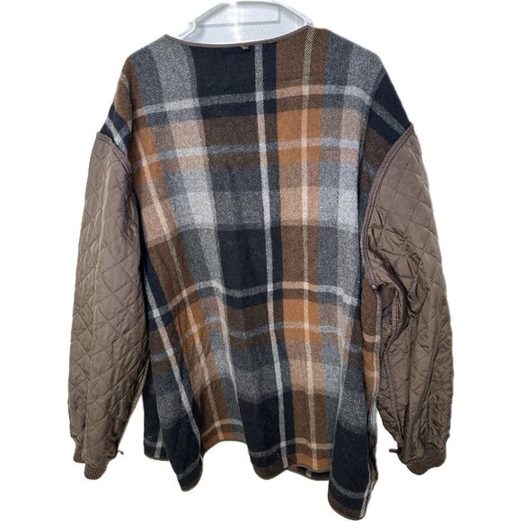 J Crew Wool Jacket Liner Men’s Lining Plaid XL - Picture 2 of 9